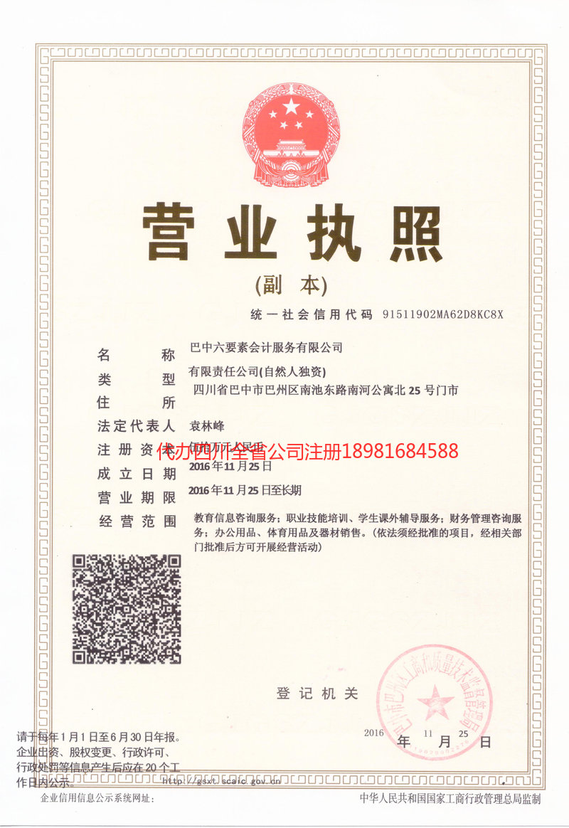 延安延安六要素会计服务有限公司